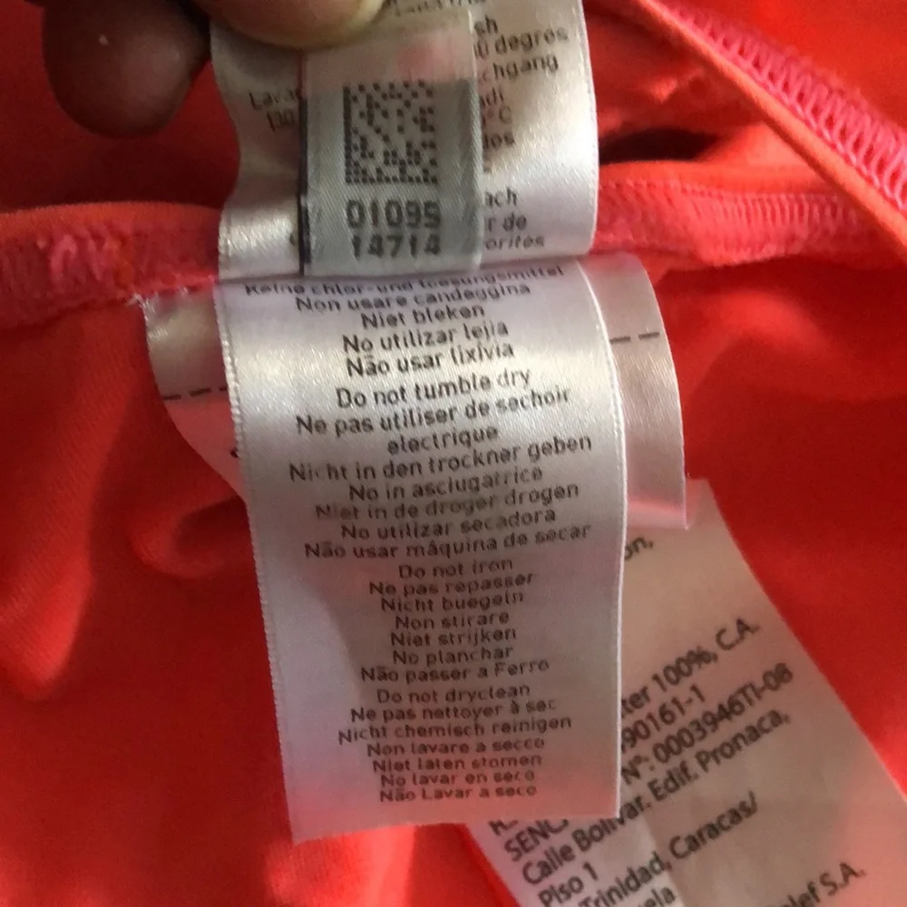 Speedo Endurance Neon Orange One Piece Racerback Swimsuit size 10 - Picture 11 of 16